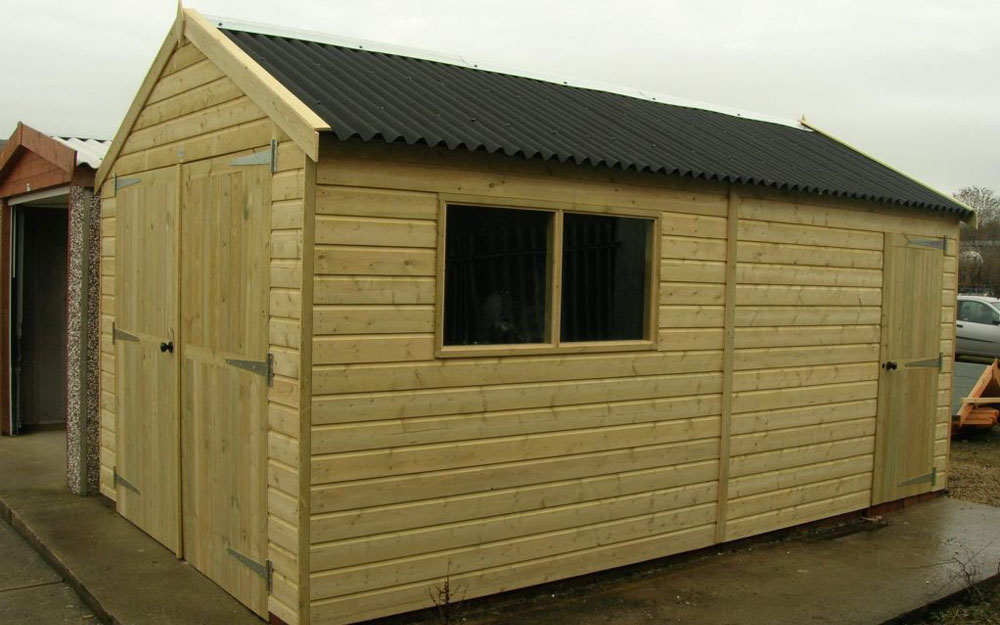 Apex Timber Garage (Side View)