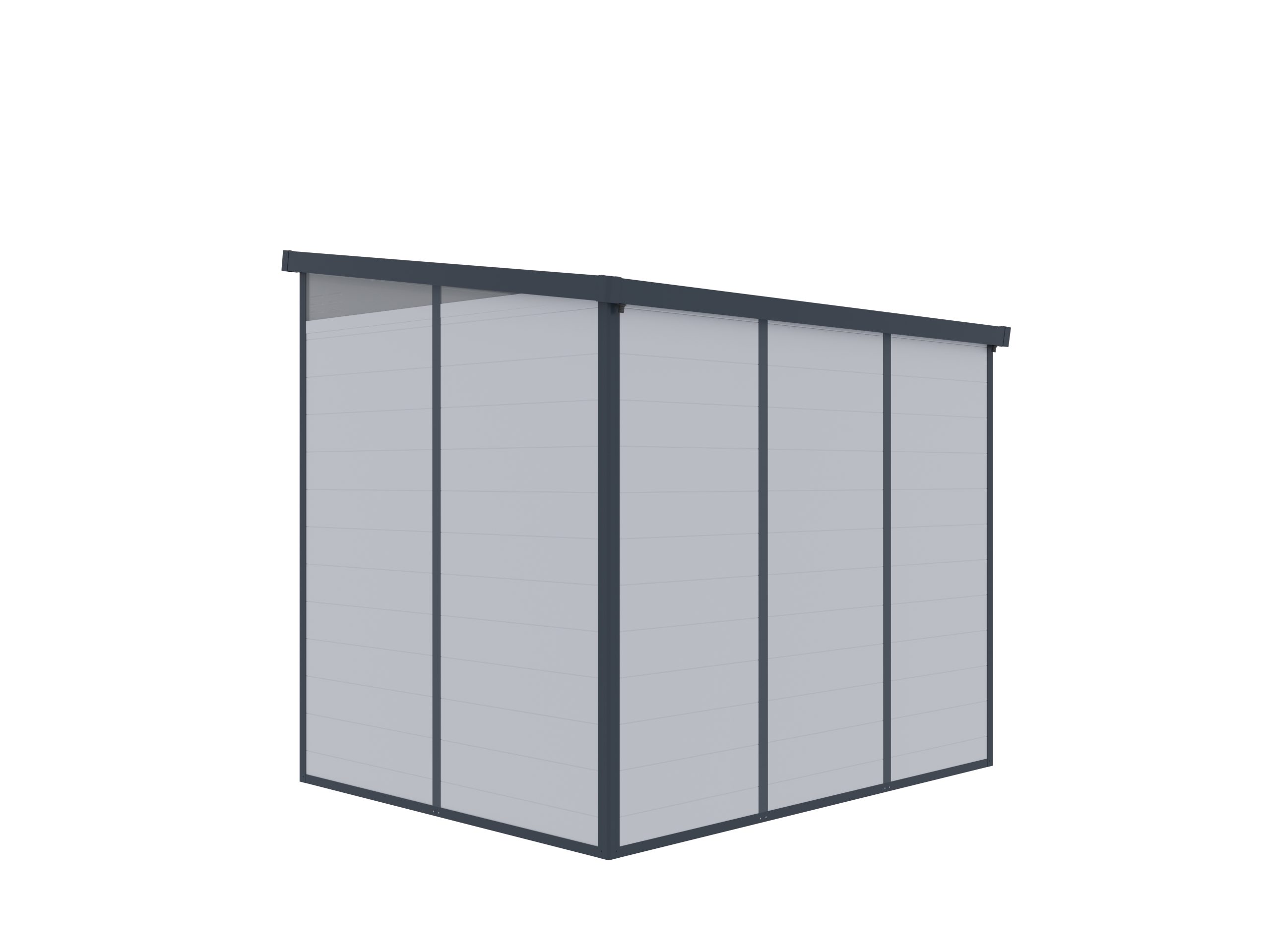 lotus-canto-pent-plastic-shed-8x6-grey-simpsons-timber